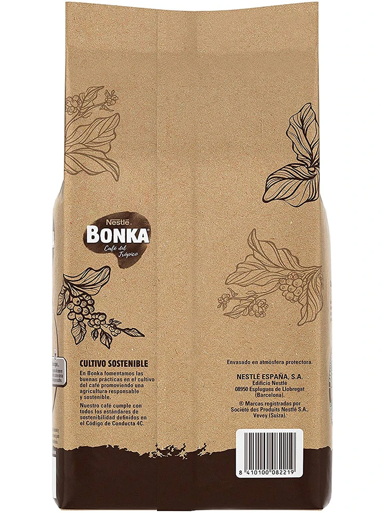 Bonka Collection 캐터링 커피 콩 100% 천연 지속 가능한 재배 팩 1 kg