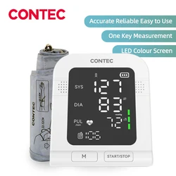 CONTEC Monitoring Leval Sphygmomanometer Big Screen Electric Upper Arm Blood Pressure Monitor CONTEC08C