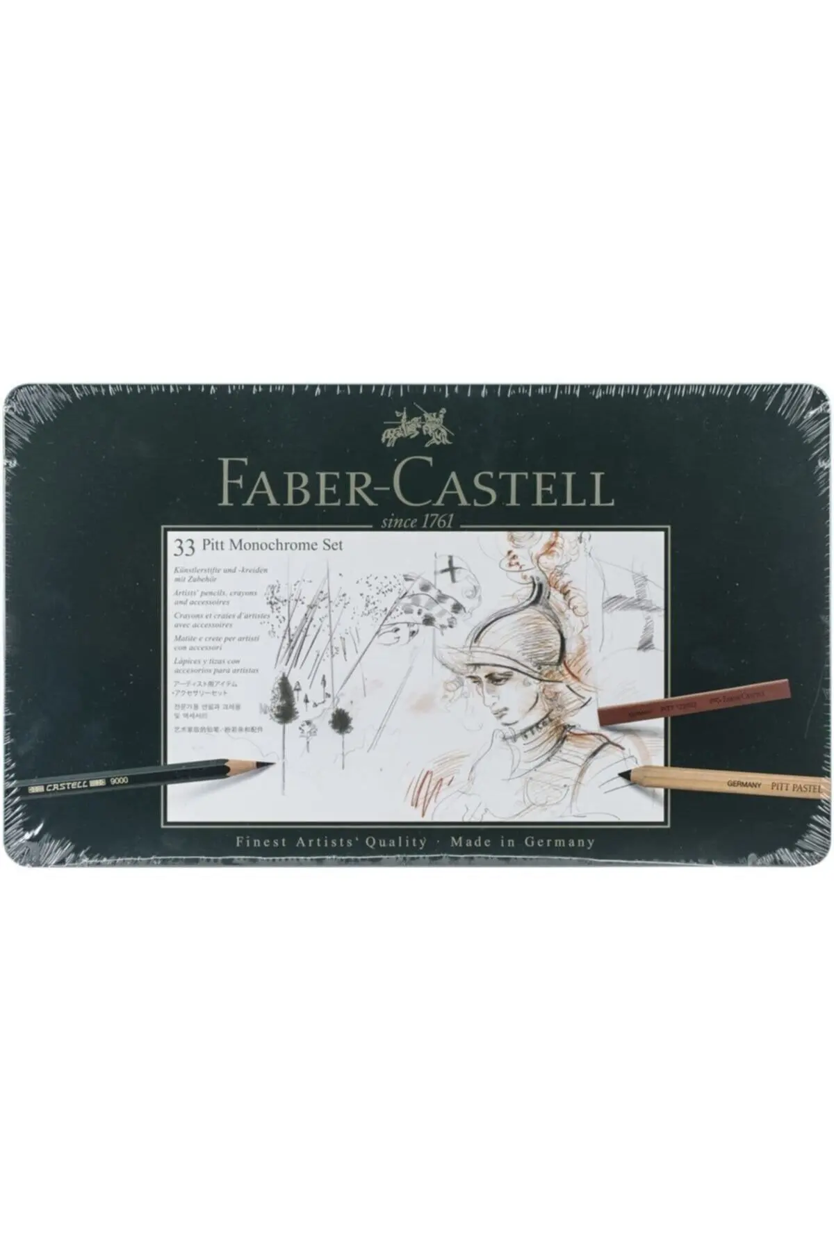 Faber Castell Pitt M. Conjunto cromado negro