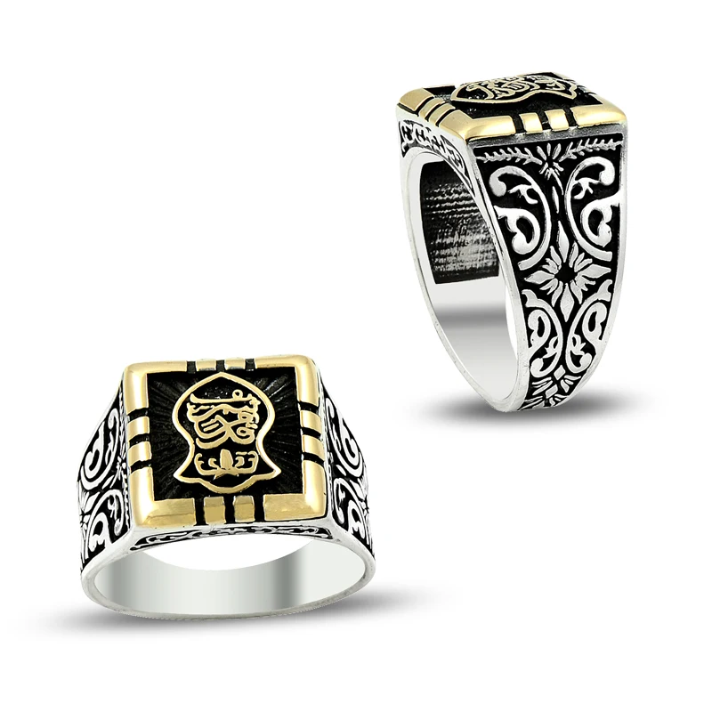 925 Silver Ottoman Resurrection Ertugrul Kayi Rings for Men