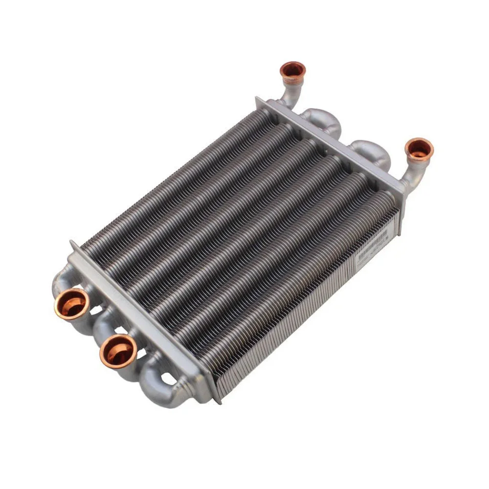 Bithermic heat exchanger Immergas, Ariston, Biasi, Unical (1.024398 / 65106300 / BI1592100) VALMEX (Italy)