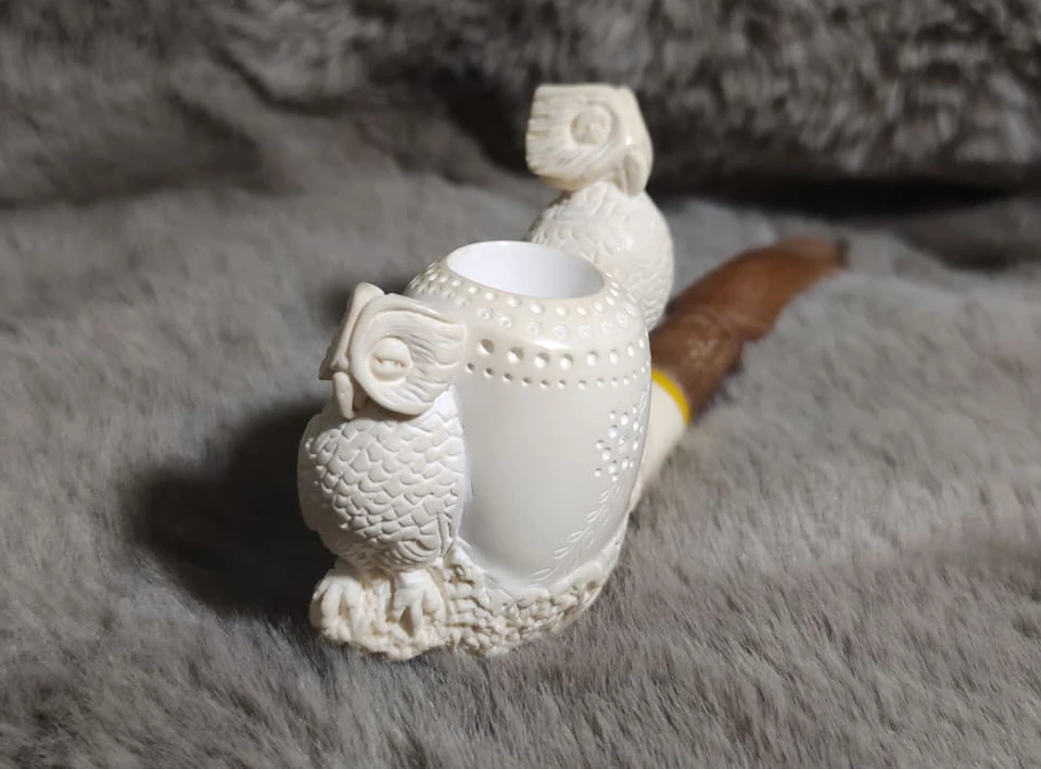 Block Meerschaum Composition Pipe