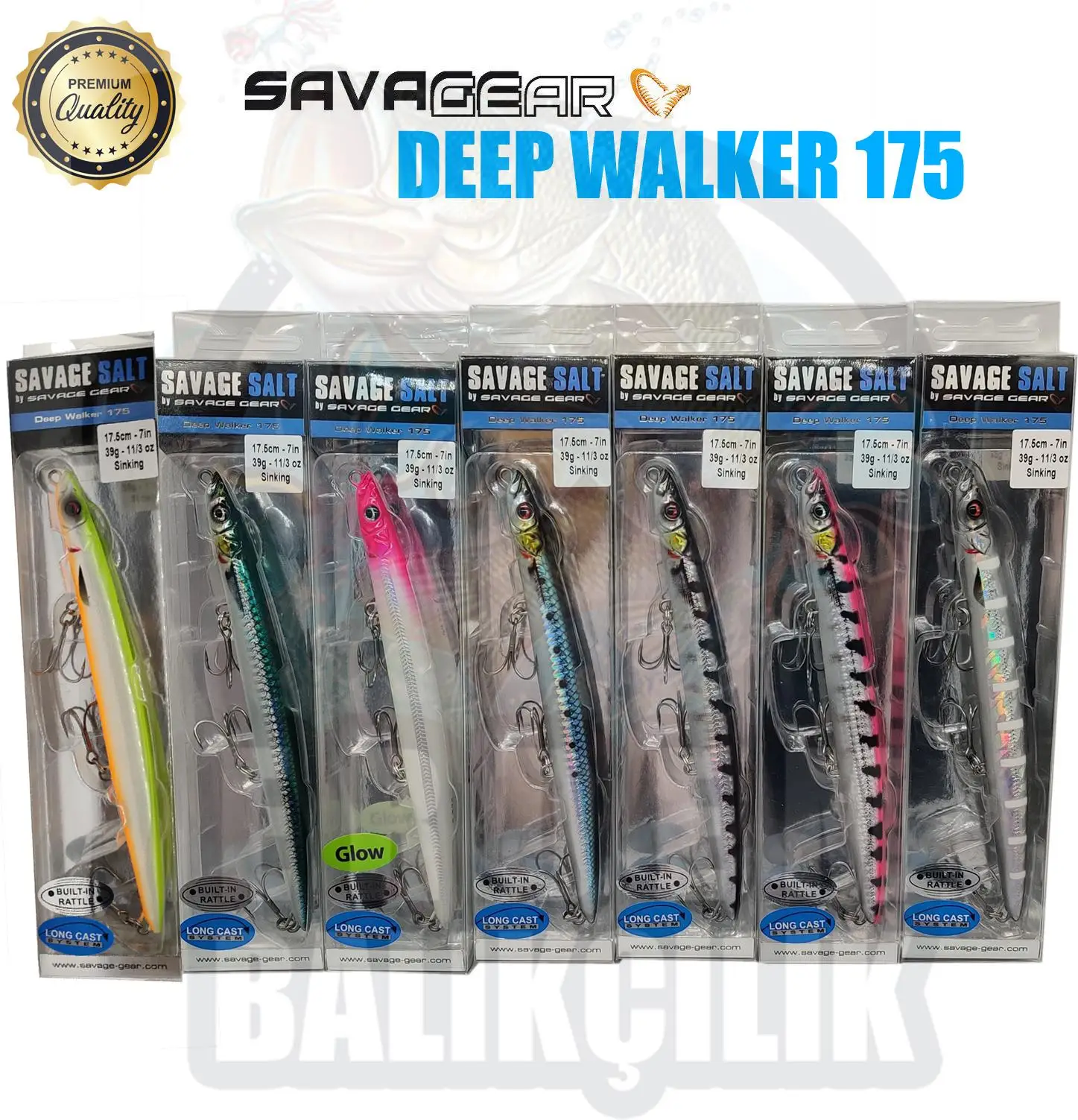 Savage gear Deep Walker 175 39 g Artificial Bait Sardıne, Wild Fish Hunt, Artificial Fish Bait