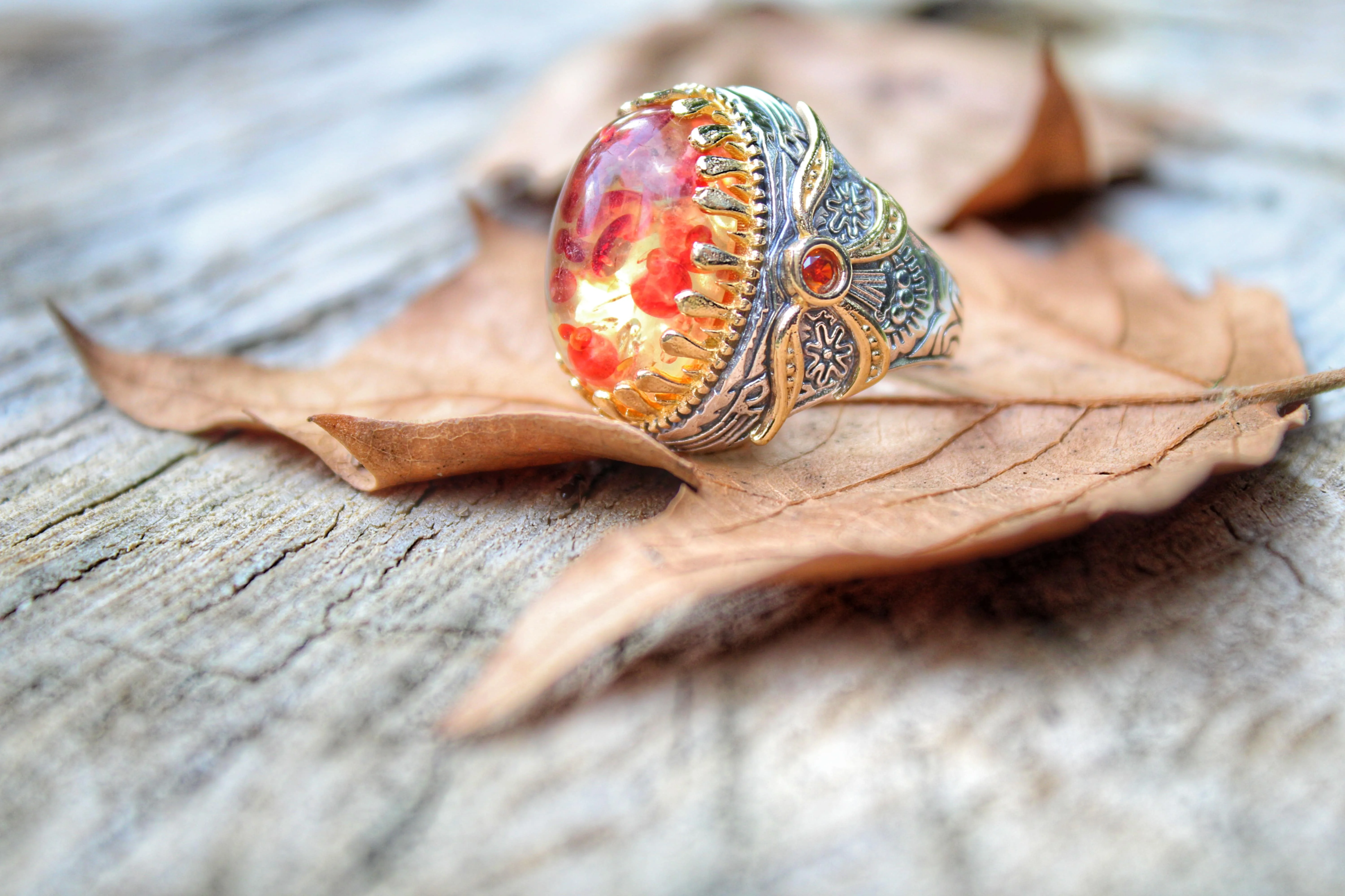 Real Pure 925 Sterling silver ring real amber stone hand made made in turkey luxury and trendy model vintage style new model