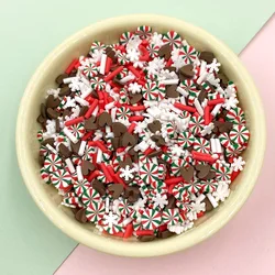 50g Polymer Clay Christmas Slices Hot Clay Sprinkles For Crafs DIY Making Nail Art Decoration Plastic klei Mud Accessories