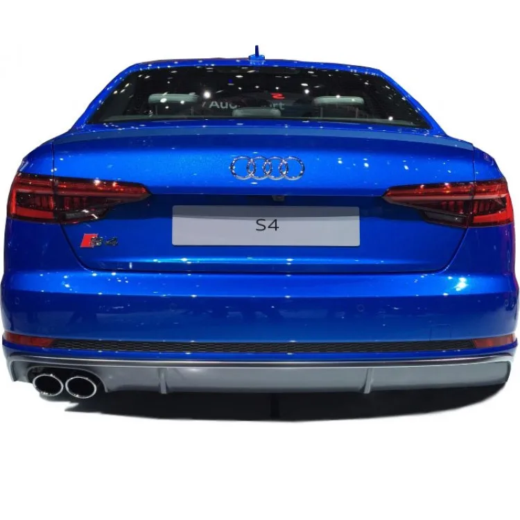 Audi A4 B9 2016 - 2019 Left-Out Standard Bumper Compatible S4-Style Rear Bumper Diffuser