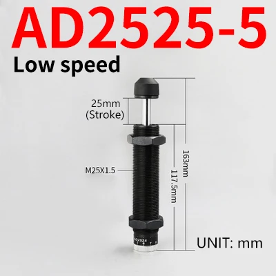 Pneumatischer Hydraulischer Stoßdämpfer – M25 X 1,5, Typ AC2525, 1 Stück