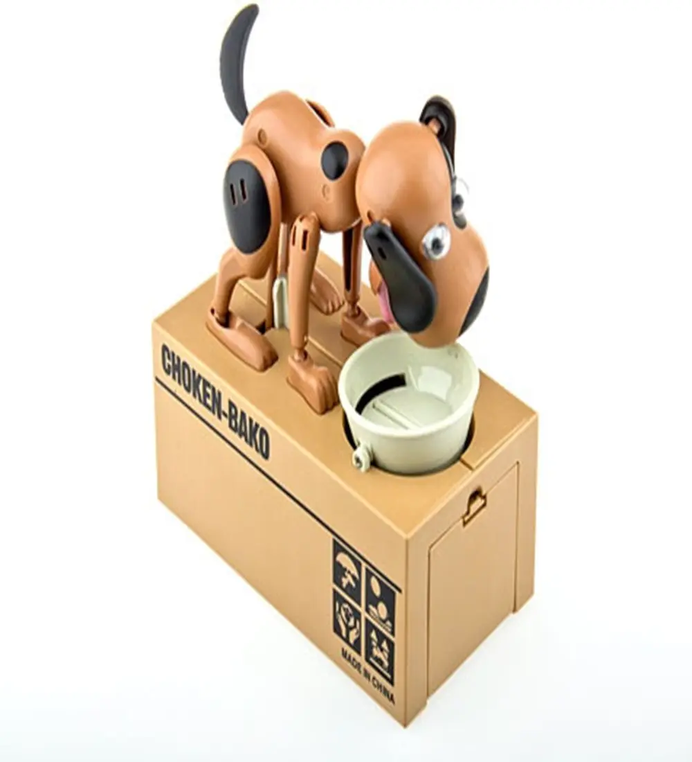 Choken Bako Dog Eating Money Piggy Bank