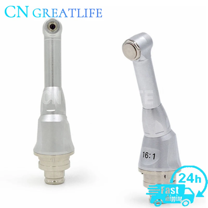 Dental Unit Part Dental 16:1 Reduction Electric Contra Angle Push Head for Cordless Endodontic Endo Motor