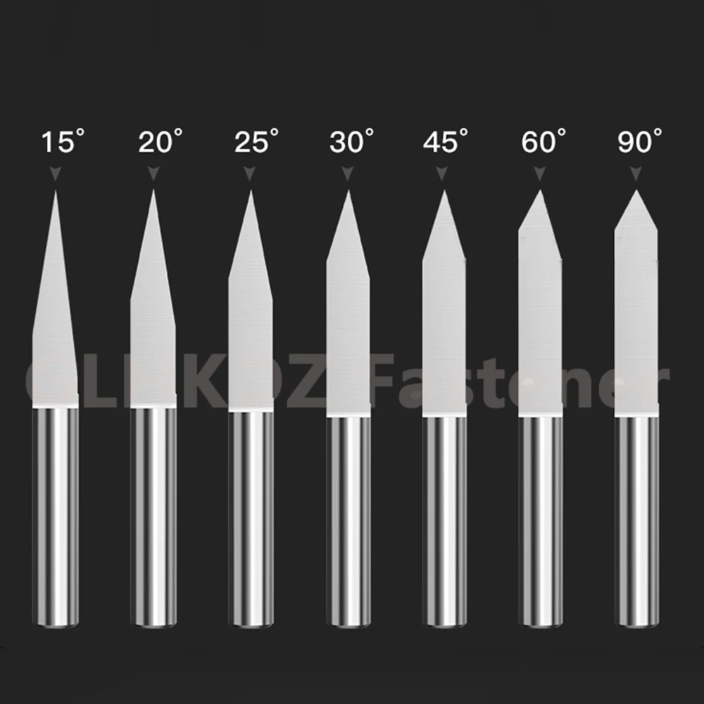 CNC工作機械用ハンドル,4mm,0.1-1.2mm,15/20/25/30/45/60/90度,高精度切断用