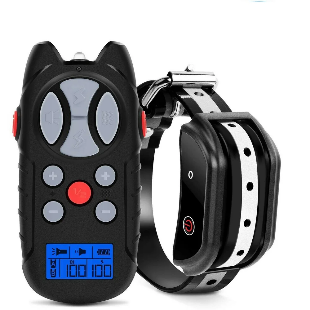  Up to 2500 Feet Remote Control Rechargeable Shock Collar for Dogs Training