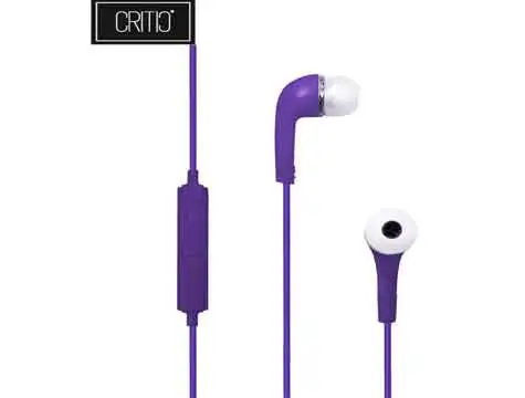 Critic J5 Earbuds Earphone Purple