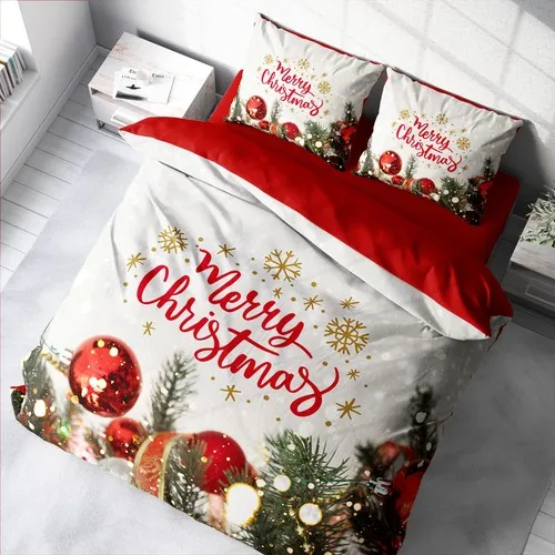 SIRMAK Christmas 3D Cotton Satin Double Duvet Sets, Turkey from Fast Delivery