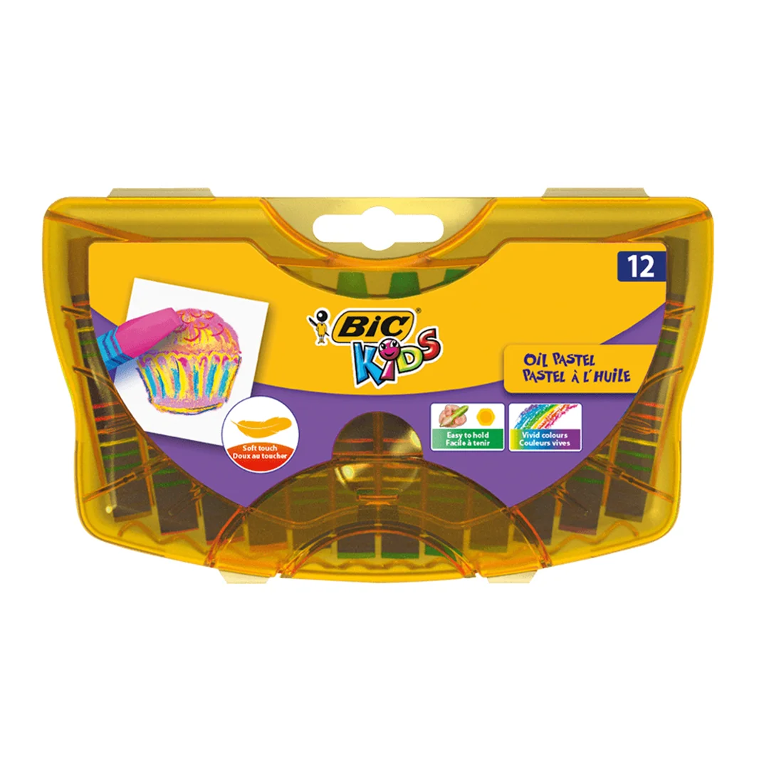 

Bic Kids Oil Crayons Plastic Box With Bag 12/24 Color The Most Ideal Paint Protected Box For Students Crayons That Make A Difference