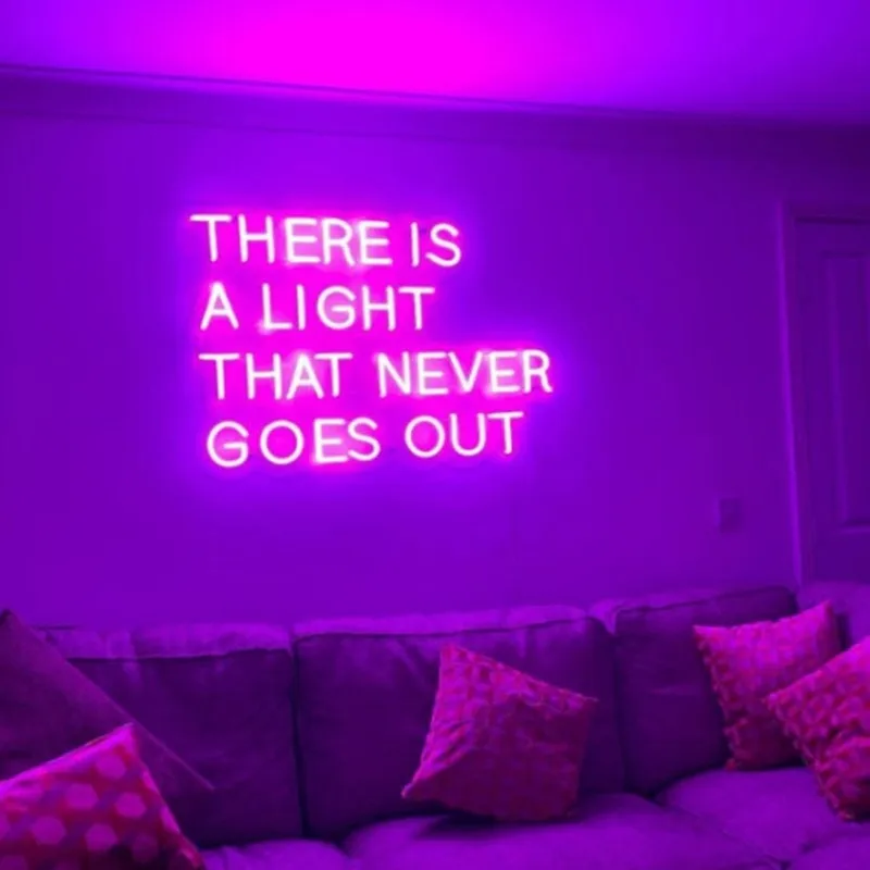 ป้ายนีออน มีไฟที่ไม่เคยออกไปตกแต่งบ้านป้ายนีออนแบบกําหนดเองป้ายตกแต่งในร่มส่วนบุคคล Led Neon Light ของขวัญ