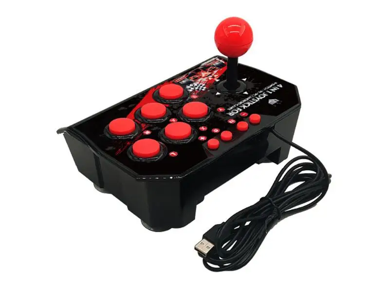 

10pcs 4-in-1 Retro Arcade Station USB Wired Rocker Stick Game Joystick Controller for Switch/PC/Android TV factory outlet