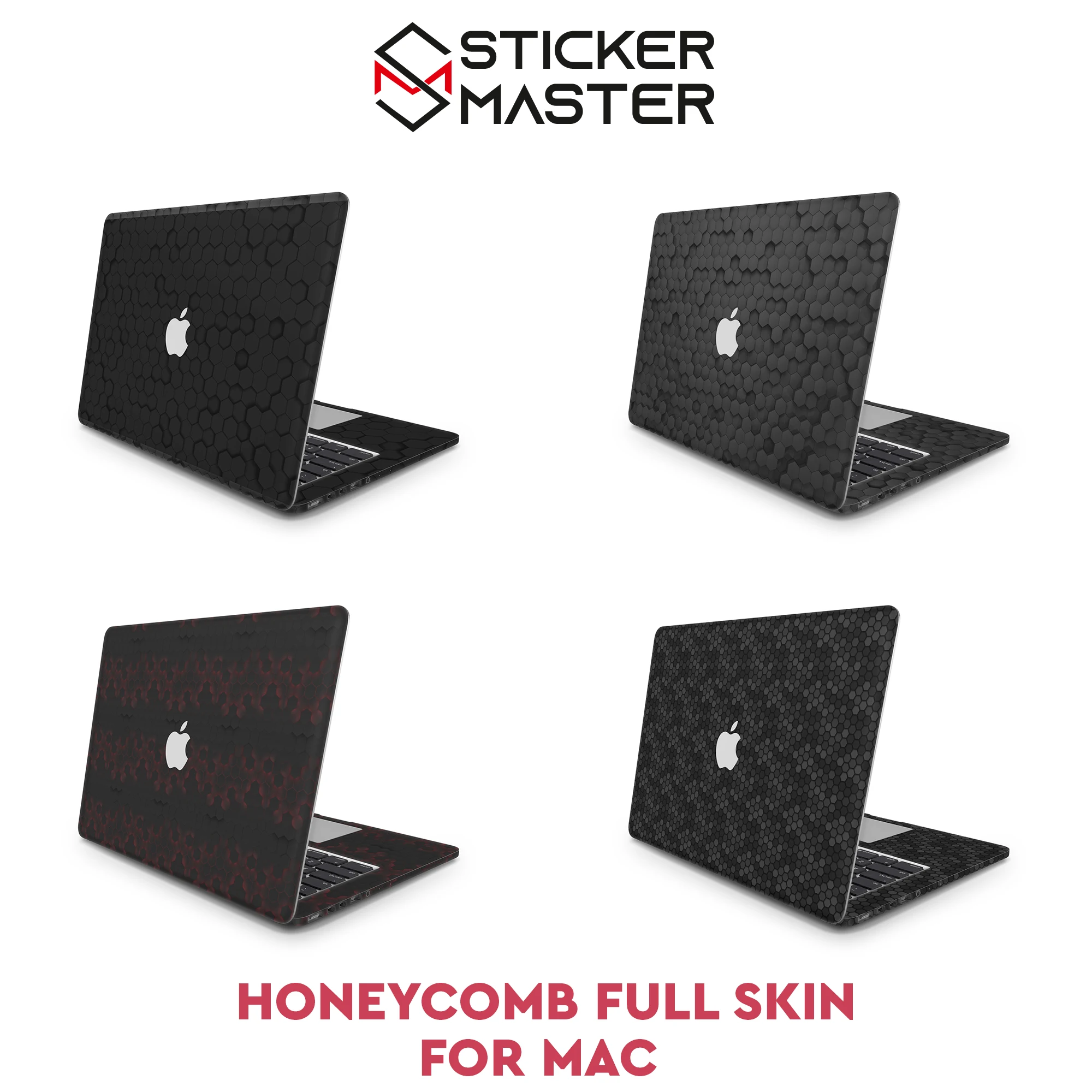 Sticker Master Honeycomb Grille Macbook Pro 16 Case 2019 Macbook Air 13 Inch Case Macbook Pro 13 Inch Case 2019 Bright Macbook Pro Retina 15 Case Logo Cut Perfect Fit Full Skin