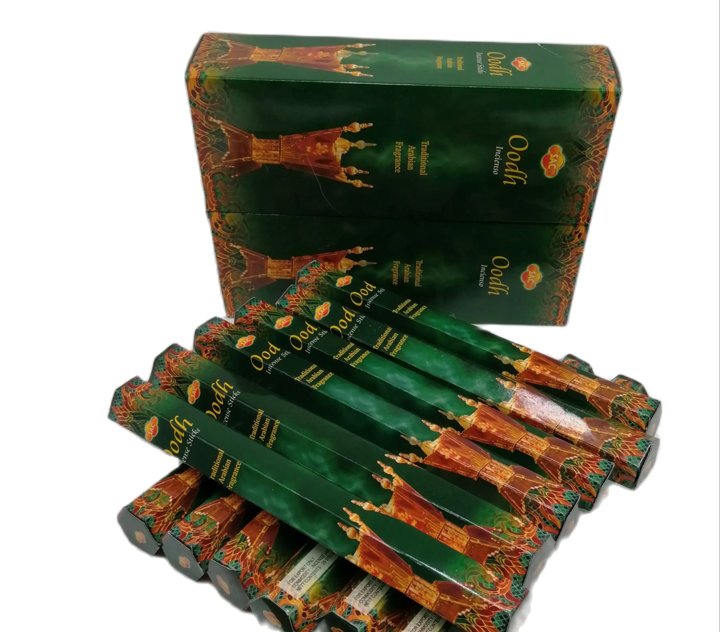 Oodh Incense De Sac 2 Boxes of 6 Boxes (240Gr in Total)