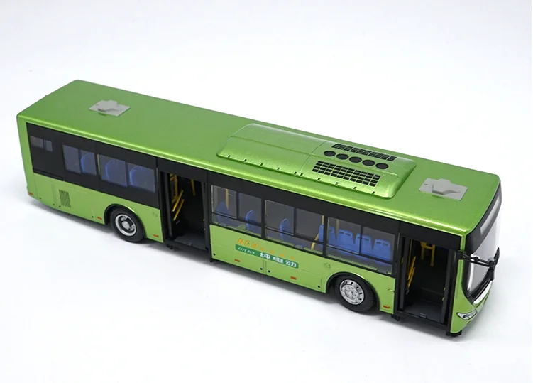 Original Collectible Alloy Model Gift 1:42 Original Yutong E12 Pure Electric Bus City Transit Bus Vehicle Toy Model for Christma