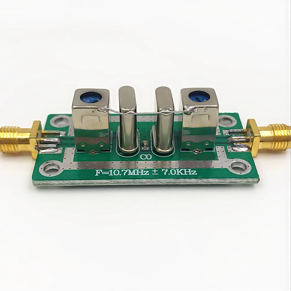 Taidacent Quartz Crystal RF Bandpass Filter Narrowband Filter 10.7MHz ±7KHz 10.7M Filter For Special Instruments