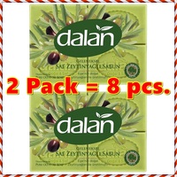 8x Dalan d olive Traditional Natural Pure Olive Oil Dalan Soap  ( 150 gr. x  8 pcs )