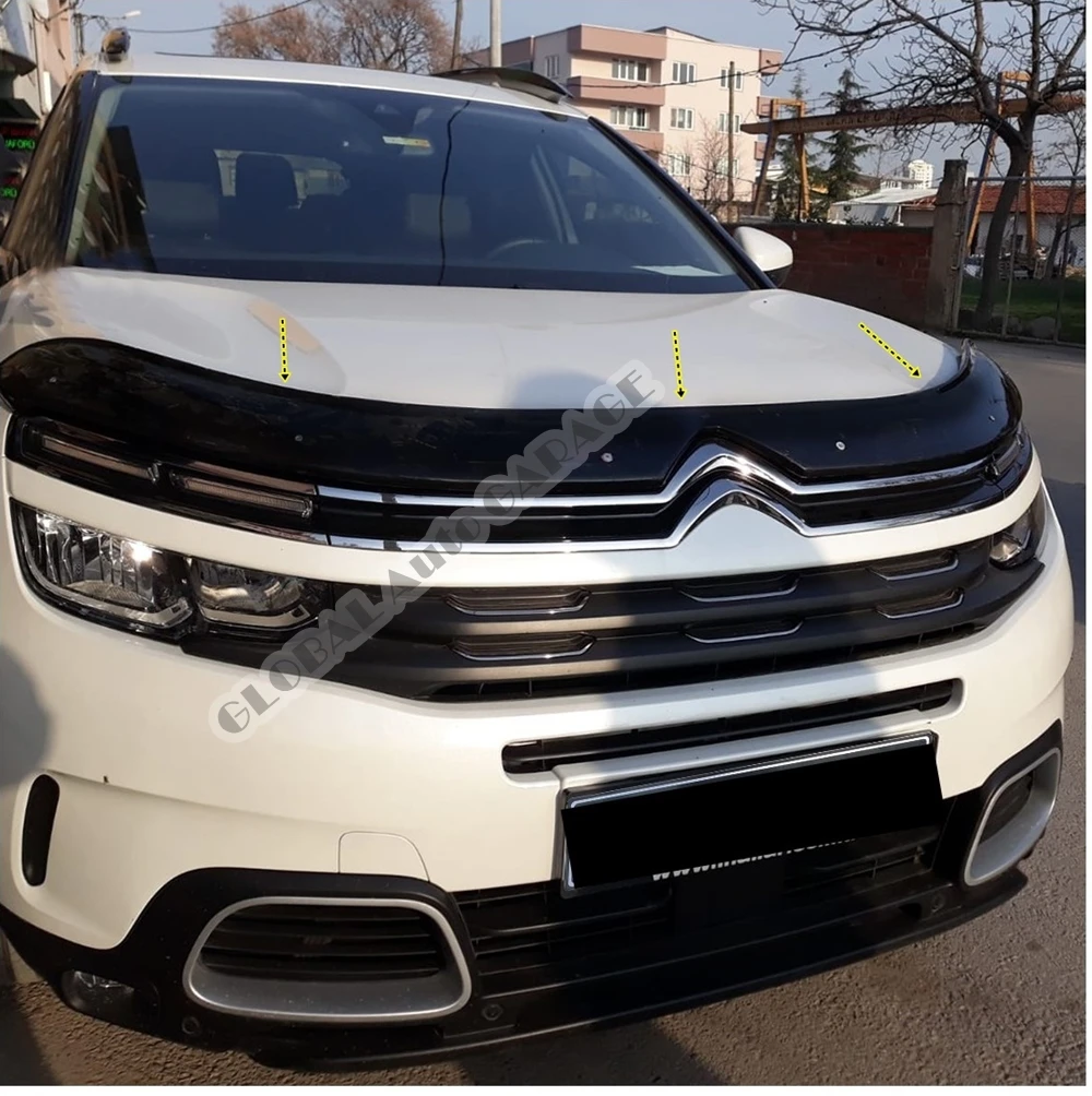 

For Citroen C5 2017-2021 Front Bug Shield Hood Deflector Guard Bonnet Protector Car Auto Accessory Car-Styling Accessories