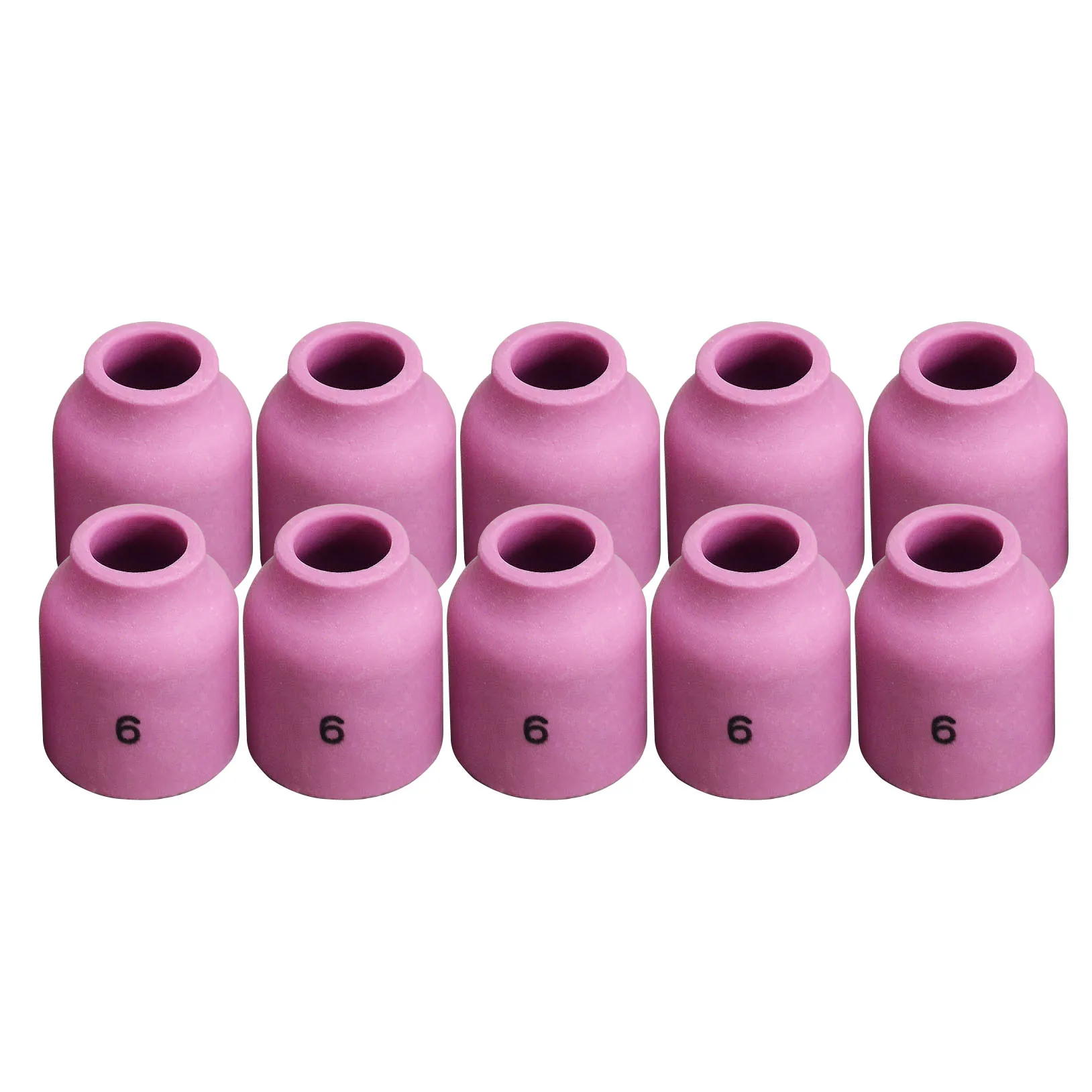 TIG Alumina Ceramic Nozzle Gas Lensa 53N60 6 # Cocok TIG Welding Obor Aksesoris SR PTA DB WP 9 20 24 25, 10PK