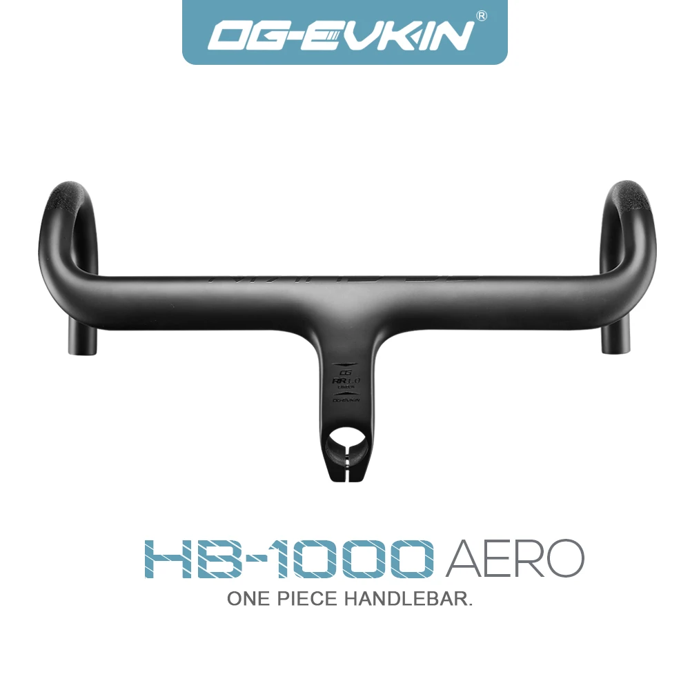 

OG-EVKIN HB-1000 AERO Road Bike Bent Bar Integrated The One Handlebar 28.6MM 400/420/440MM Titanium Carbon Bicycle Handle Bar