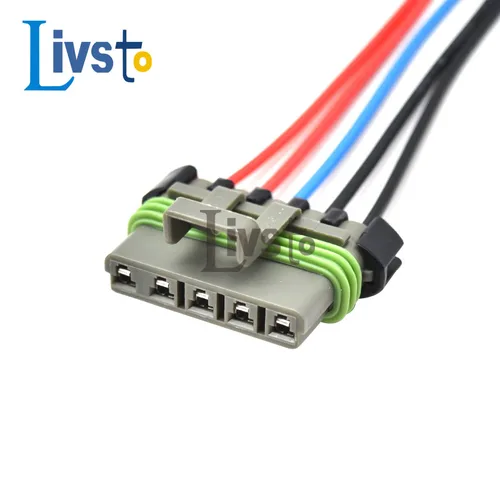 Imagen 1 del producto Conector de arnés de cables para coche, conector hembra para 12084891 Chevrolet Buick, 5 pines, Delphi, 1 Juego