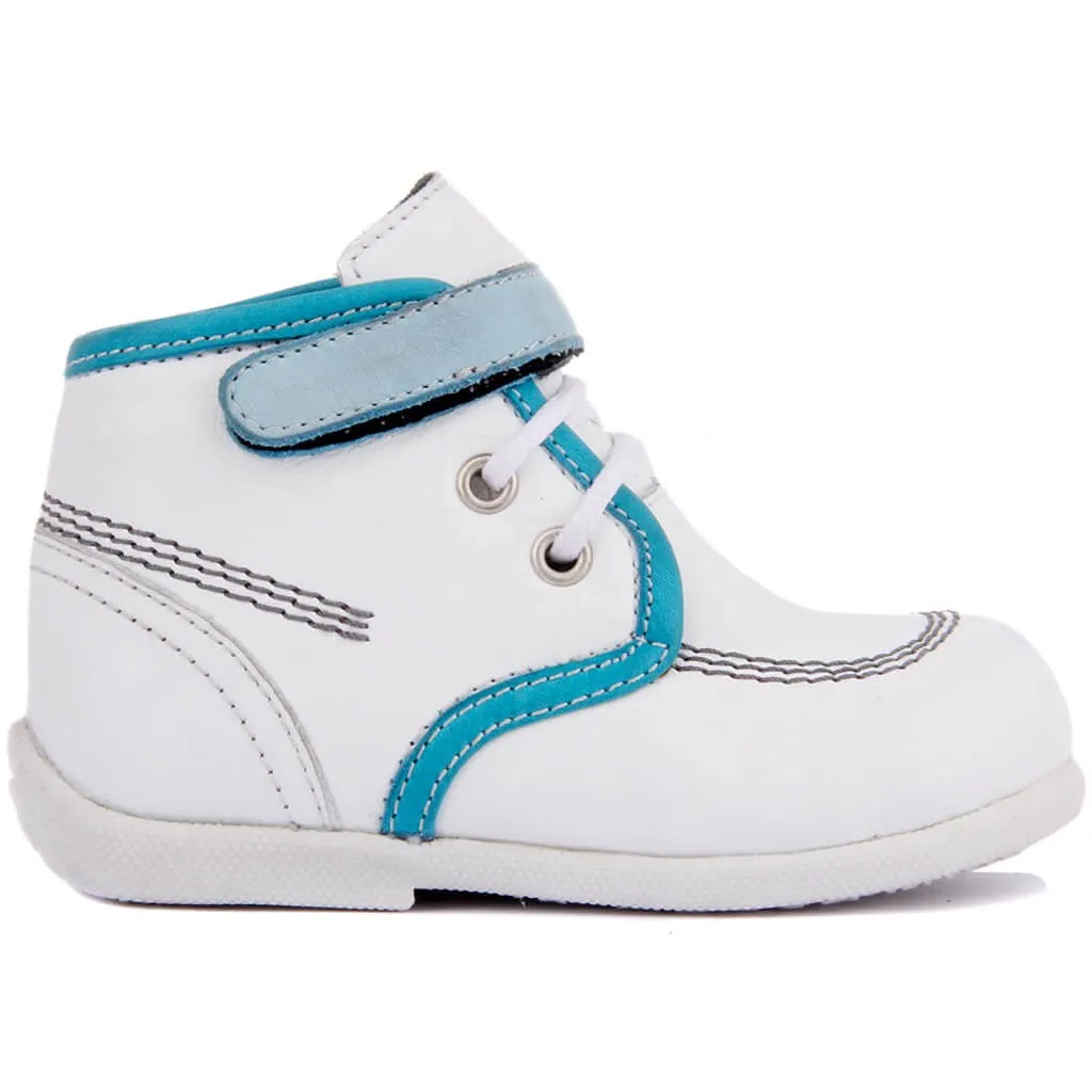 Segel-Lakers Weiß Leder Baby Schuh