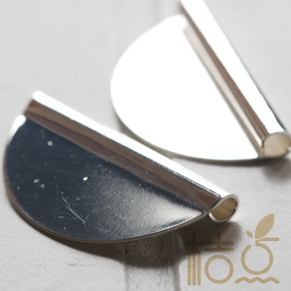 DIY Supply-Solid Brass Finding Half Circle Spacer - 35x17mm (3759C-V-111)