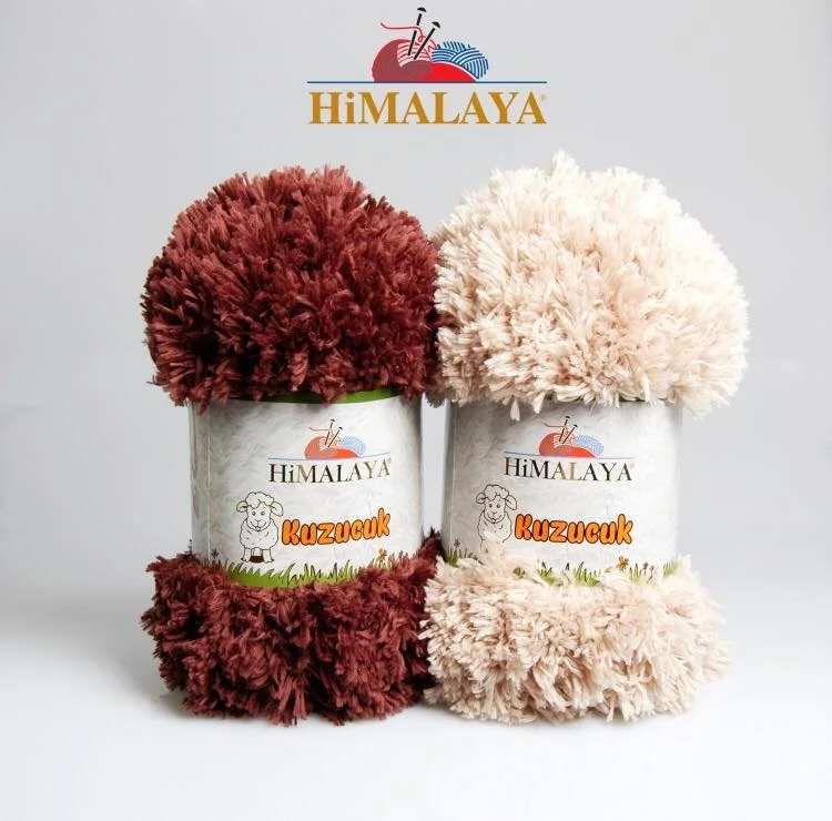 Himalaya Kuzucuk Hand Knitting Feather Yarn Crochet 200g Eyelash Fluffy Fur Soft Mink Mohair Merino Wool Kid Baby Lamb Amigurumi