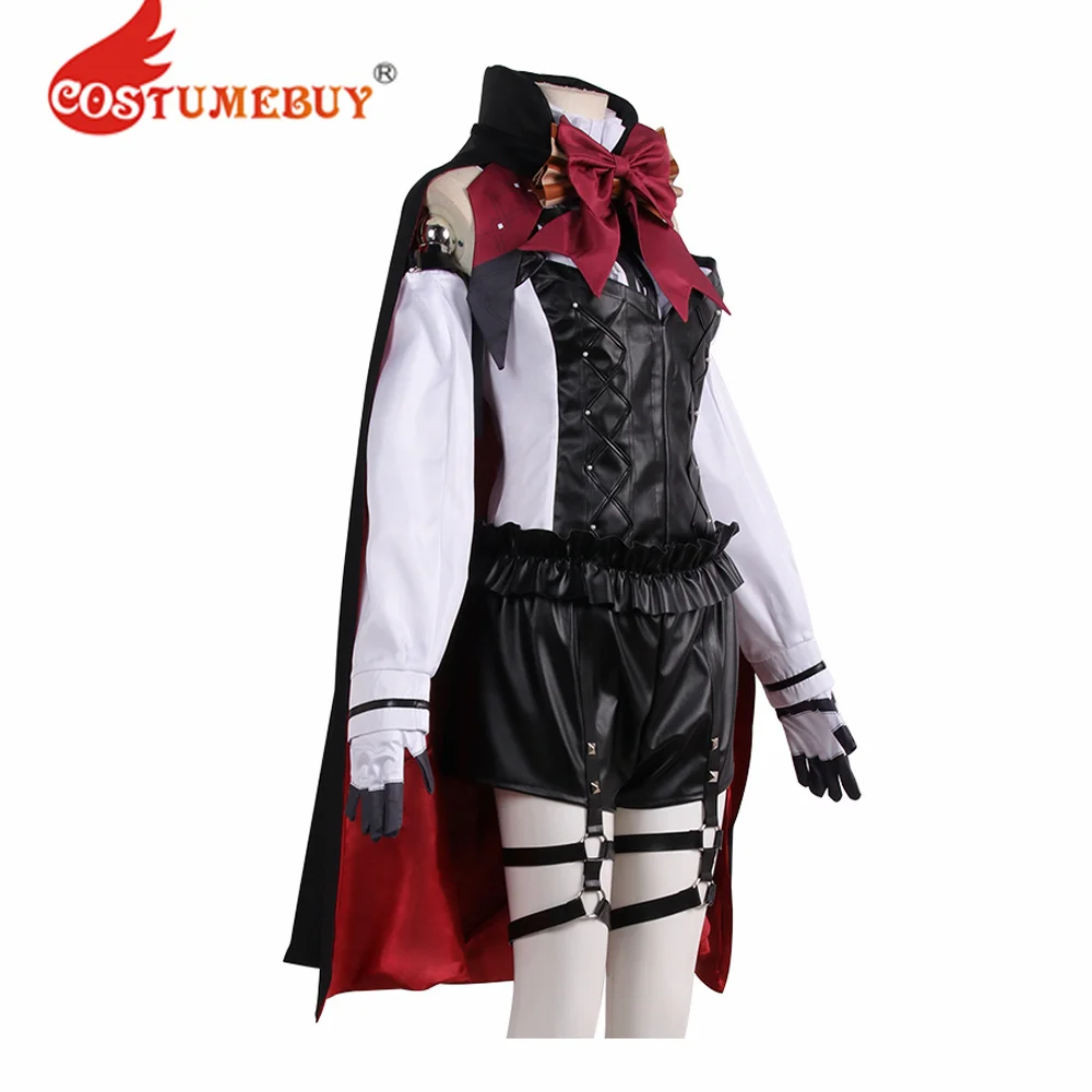 Costumebuy Genshin Impact Lyney Cosplay Kostuum Goochelaar Fontaine Lyney Zwart Sexy Jurk Uniform Vrouwen Halloween Suitcustom Gemaakt