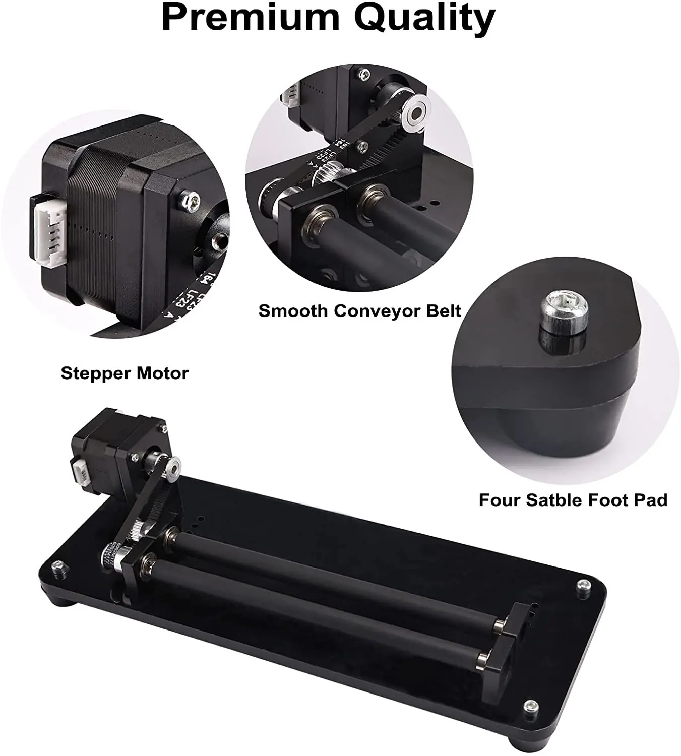 TWOWIN Rotary Roller Y-axis Rotatory Engraving Module for Engraving DIY Kit Cylindrical Objects Cans Cups Glass Bottles