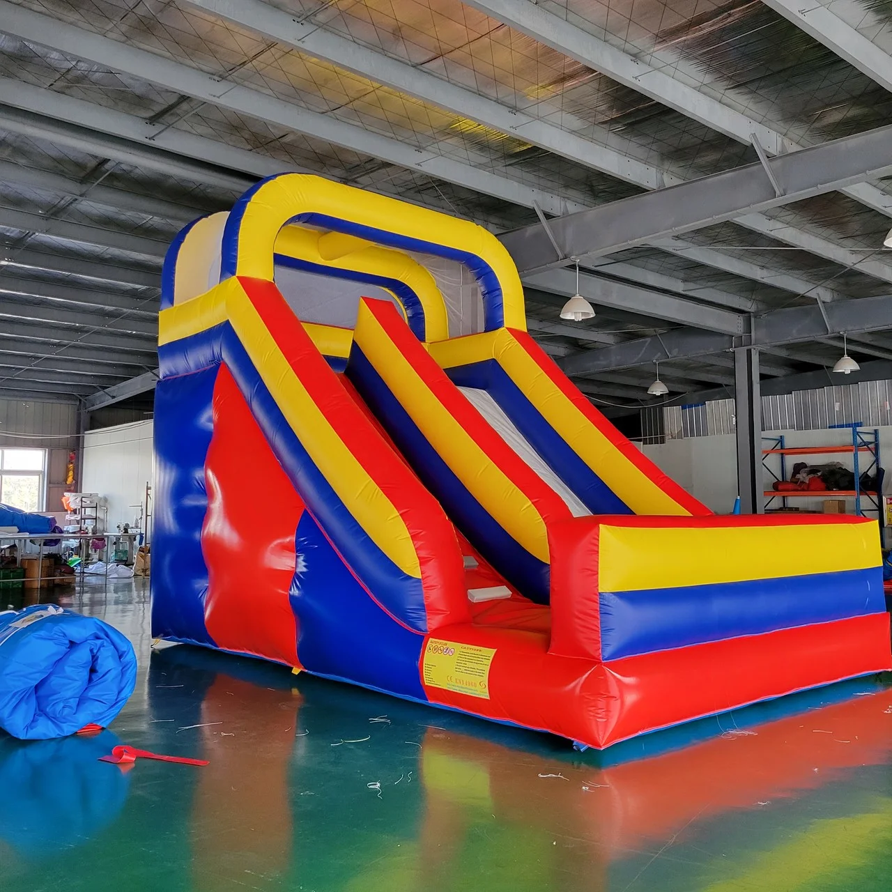 Inflatable Dry Children Slide, Large Trampoline Free Blower, China Factory Commercial