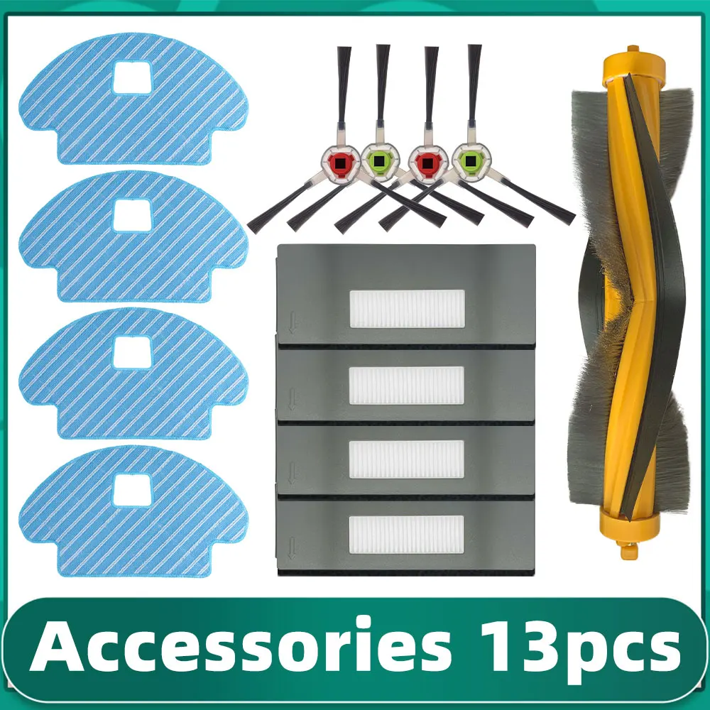 HEPA filtr szczotka główna rolka szczotka boczna ścierka do mopa zamiennik dla Ecovacs Deebot OZMO 930 odkurzacz Robot zestawy akcesoria