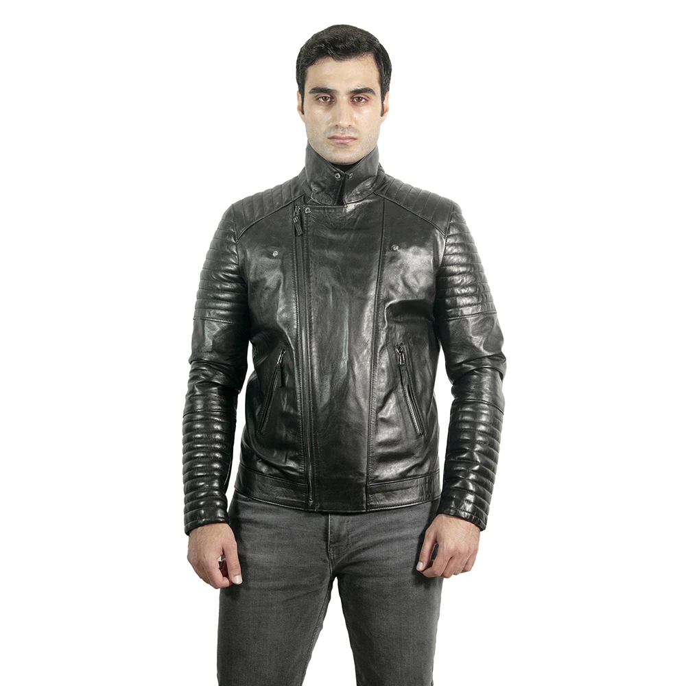 

Zoramotti,Leather Jacket,Genuine Leather,Lambskin,Classic,quality,Natural Leather,Keeps,Warm