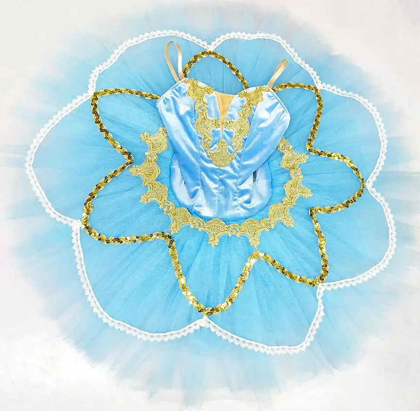 

Professional Ballet Tutus ballet girls Pancake nutcracker ballet tutu Ballerina Costume ballet dress blue swan