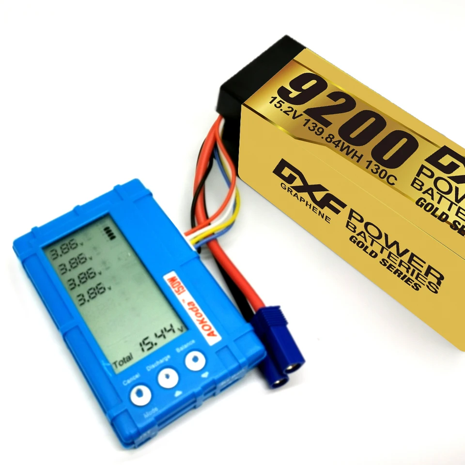 DXF 4S 9200mAh 130C LiPo Batterij – Hardcase, XT90, Voor 1:8 RC Auto’s & Vliegtuigen (2 Stuks)
