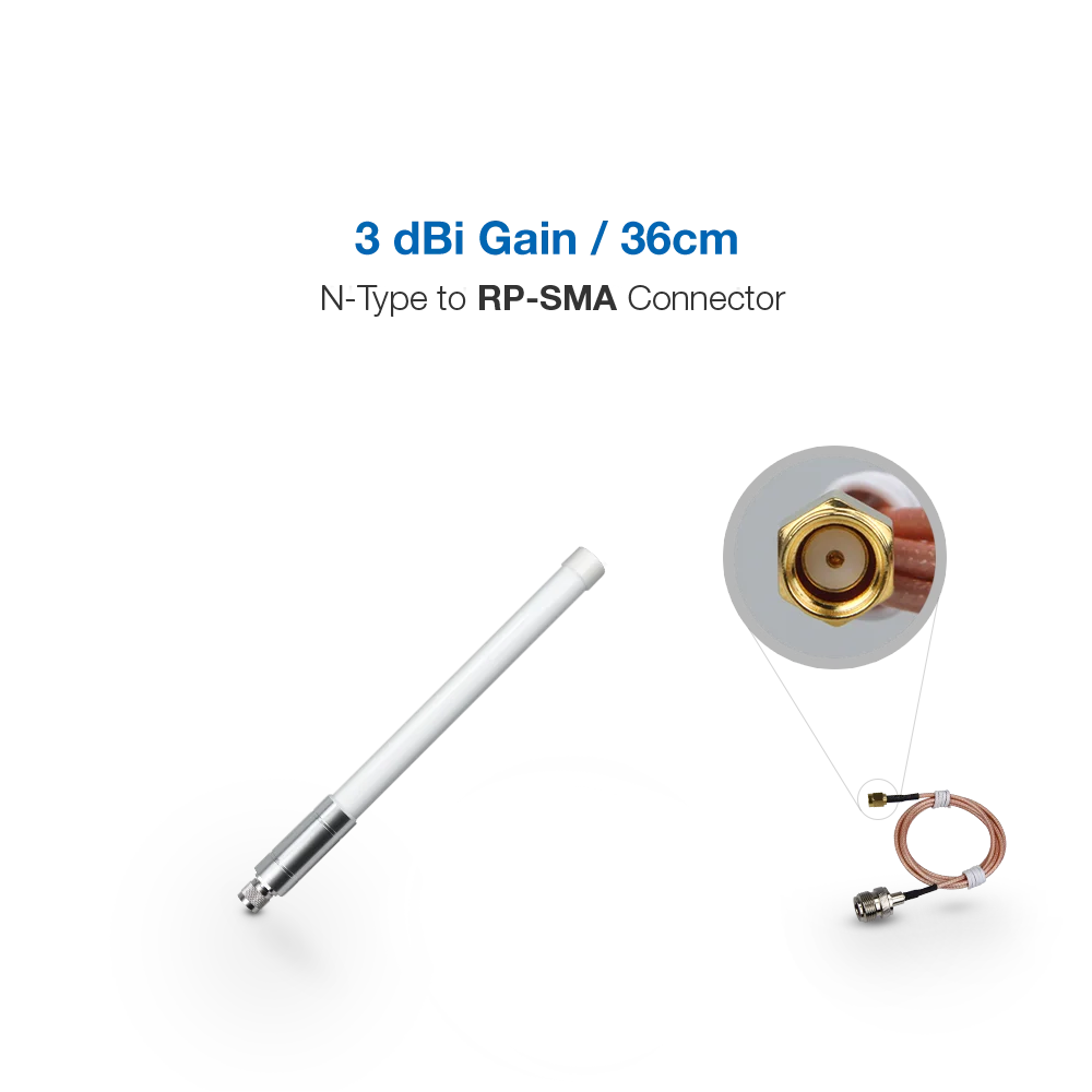 

Антенна из стекловолокна 3dBi | варианты частоты 433/470/868/915 МГц | RAK беспроводной