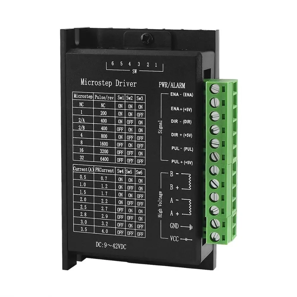 Controlador de Motor paso a paso TB6600, 4 piezas, actualización Nema 23, Nema17, 4A, DC9-42V + 1 piezas, placa de ruptura CNC, USB MACH3, 100Khz,