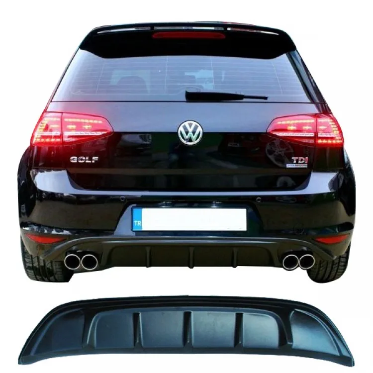 For VW Golf 7 Sport Rear Tail 2012 - 2016 For Golf 7 5 DR Diffuser Lip Plastic