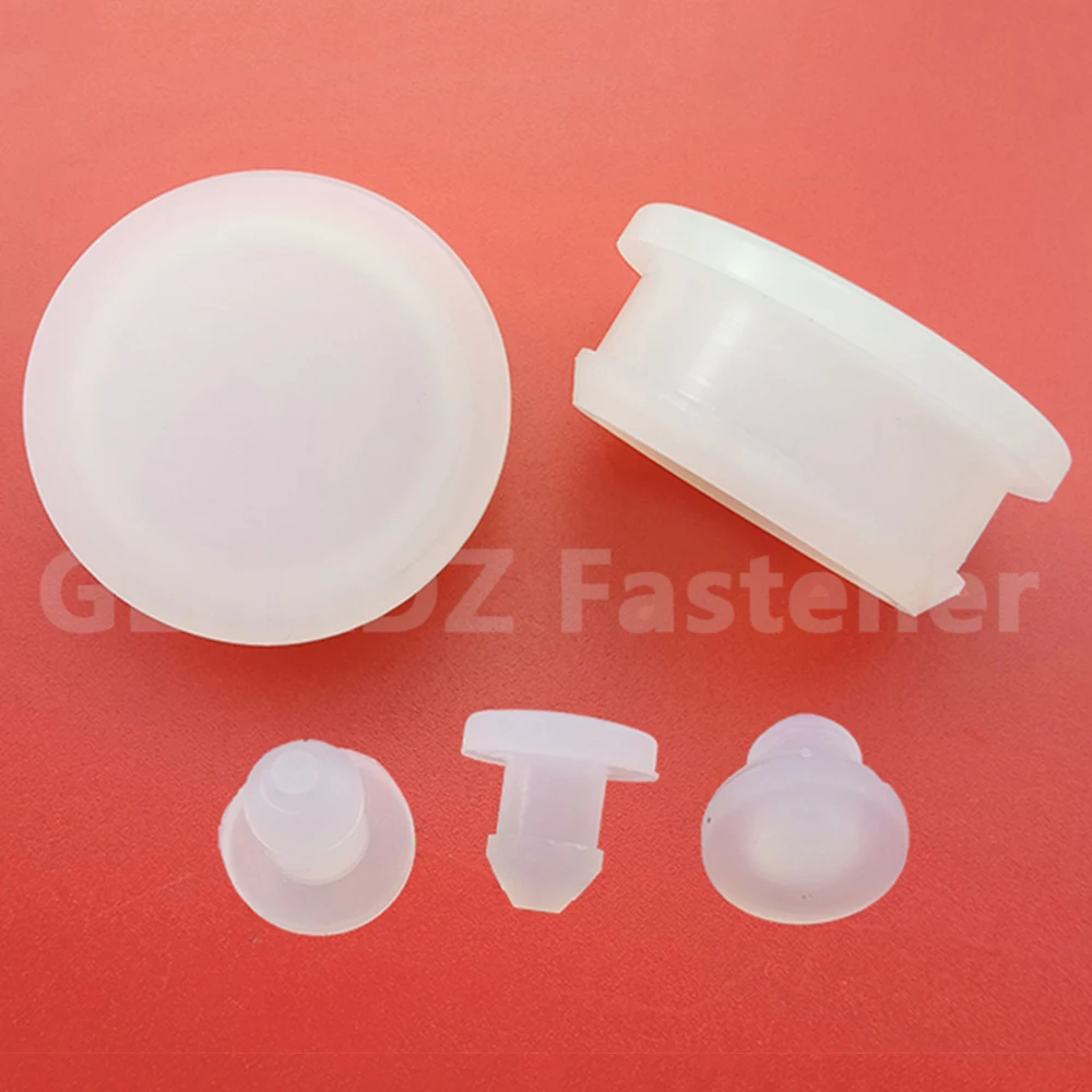 Transparent 2-30mm Silicone Rubber Snap-on Blanking Bore Plug Round Hole Stopper Tube Pipe End Cap Sealing Dust-proof Waterproof