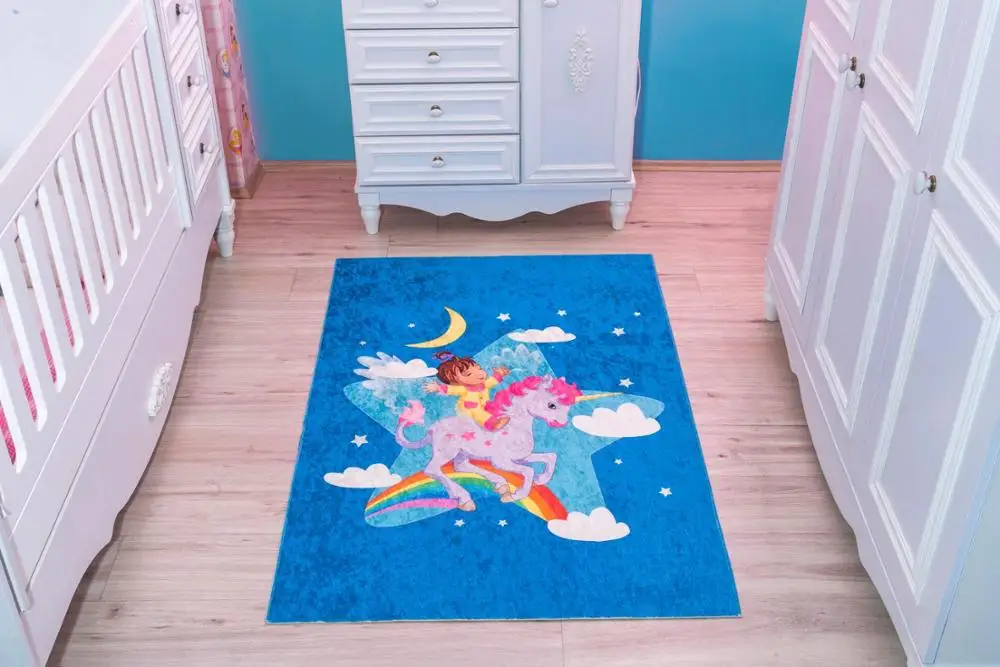 

Babysale Baby shining baby play mat thickening eco-friendly child play mat flying pony