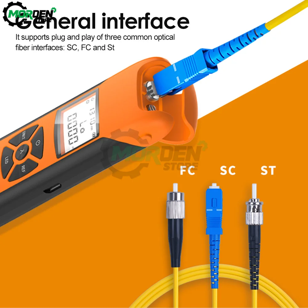 Optical Power Meter G10  High Precision Rechargeable Battery Fiber Optic Power Meter With Flash Light OPM Tool Accessories