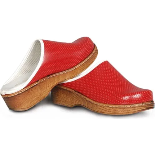 Women Sabo Doctor Slippers Hospital Nurse Doctor Red