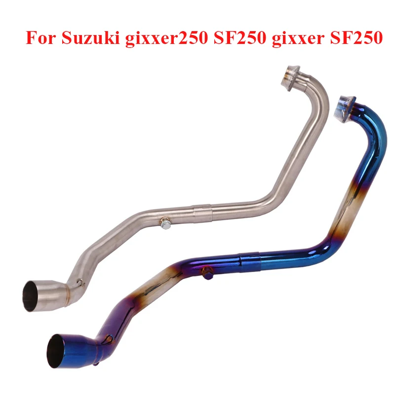 

Slip-on Motorcycle Exhaust System Header Front Pipe Connector Link Pipe for Suzuki gixxer250 SF250 gixxerSF250