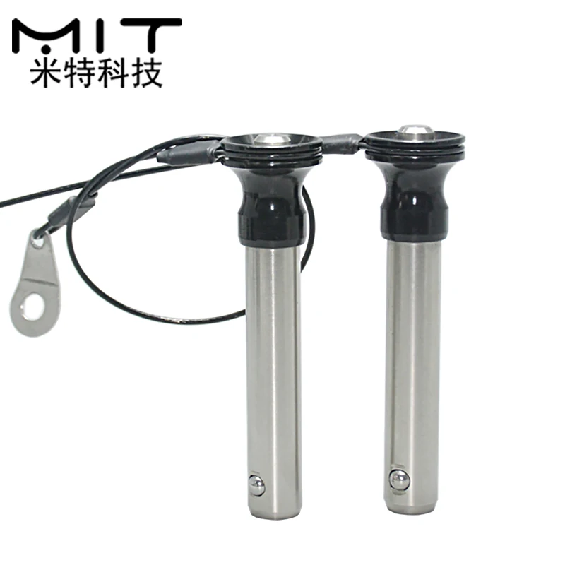 factory outlet 1pc Stainless Steel Quick Release Pin with Retaining Cables Ball Lock Pin Self-Locking Quick Pull Dowel