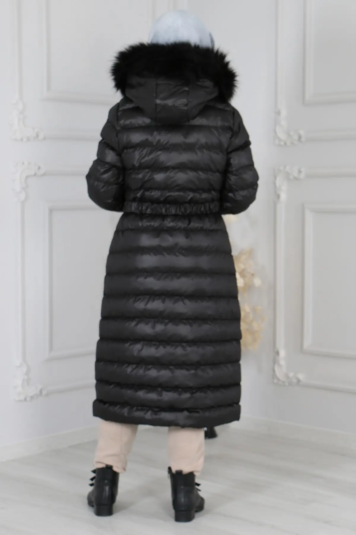 Women\'s Black Inflatable Coat