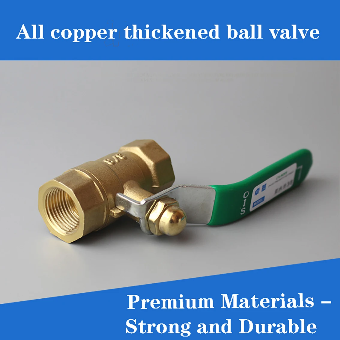 

1Pcs 1/4", 3/8", 1/2", 3/4", 1" Pneumatic Water Pipe Manual Copper Ball Valve Thickened Brass Internal Wire Tap Water Switch